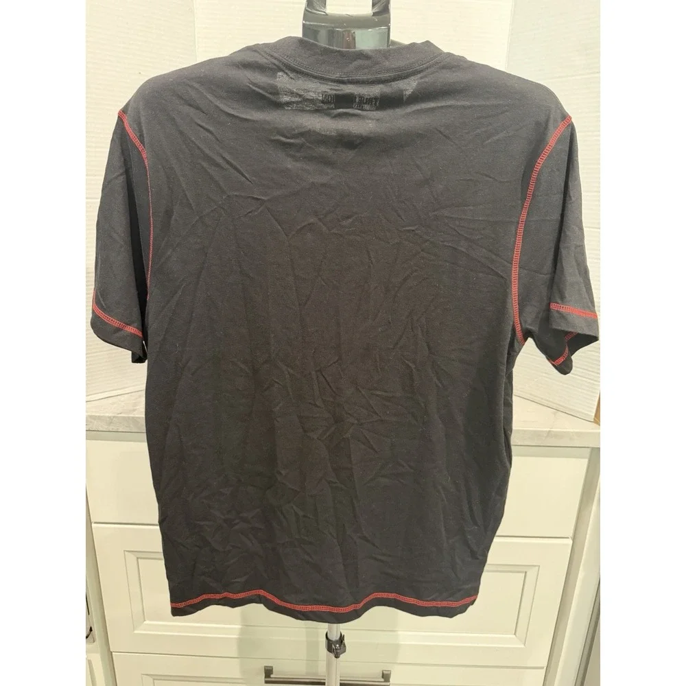 True Religion Men's Cotton Jersey Crew Neck Tee Jet Black Embroidered S 700980